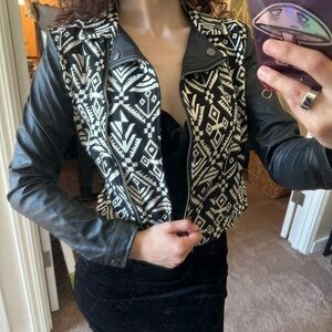 Black and White Patterned Boutique Jacket
